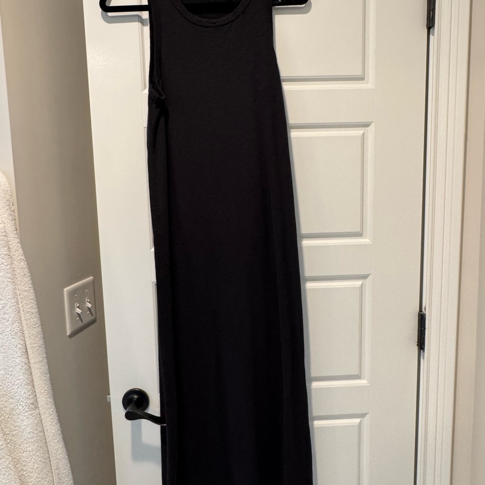 Z Supply Black Sleeveless Sheath Maxi Dress